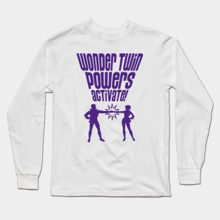 WONDER TWINS - Groovy tie dye Long Sleeve T-Shirt